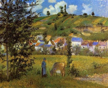  1880 Art - paysage à chaponval 1880 Camille Pissarro